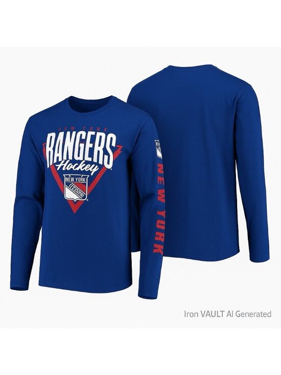 Fanatics Other - New York Rangers Long Sleeve Shirt Blue Fanatics NHL Licensed Mens Small